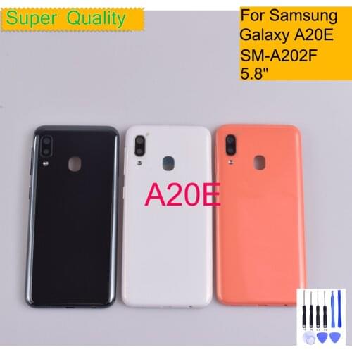 For Samsung Galaxy A20E A202 SM-A202F/DS Housing Back Cover Case Rear Battery Door Chassis Housing Replacement