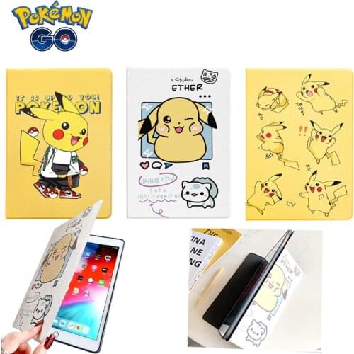 Pokemon Pikachu Anime for IPad Air 2 3 4 Case for IPad 2017 2018 IPad 9.7 5/6th Air 2/3 10.5Mini 4 5 2020 Pro 11 Air 4 10.9 Case