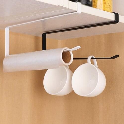 Hot Toilet Paper Holders Kitchen Paper Roll Holder Towel Hanger Rack Bar Cabinet Rag Shelf tissue towel Wc Bathroom accessories