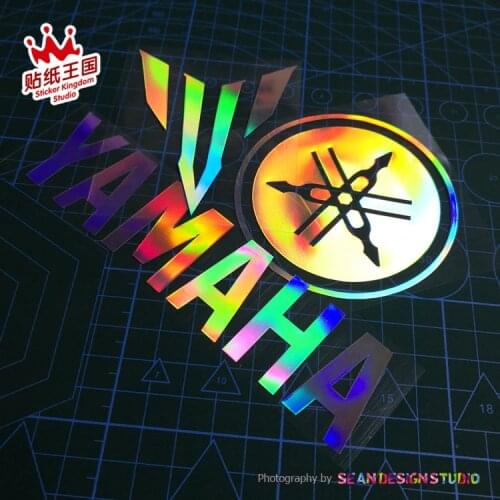 For Yamaha MT03 MT07 MT09 MT10 R1 R6 FZ1 FZ8 TMAX NMAX XMAX Motorcycle motorbike Waterproof Stickers Color Laser Decals