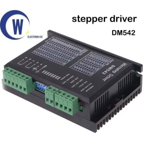 DM542 Stepper Motor Controller Leadshine 2-phase Digital Stepper Motor Driver 18-48 VDC Max. 4.2A for 57 86 Series Motor