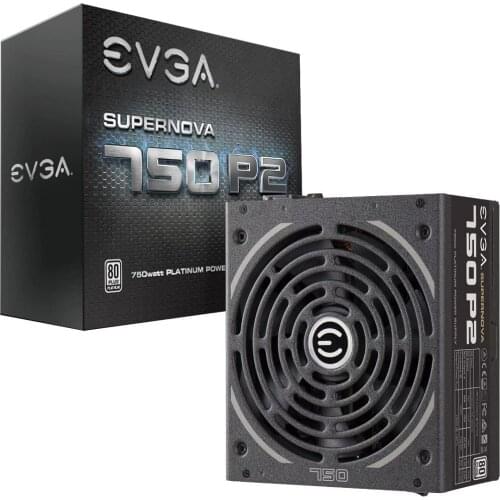 EVGA SuperNOVA 750 P2 80+ PLATINUM Fully Modular EVGA ECO Mode Includes FREE Power On Self Tester Power Supply