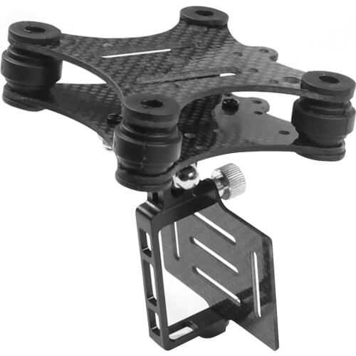 F10043 Carbon Fiber Camera Gimbal Mount FPV Shock Absorber Damping PTZ for Phantom Quadcopter Multicopter Gopro Hero 2 3 + 4