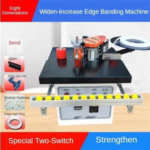 220V / 1200W Small Portable Double-sided Tape Edge Banding Machine Household Manual Woodworking Edge Banding Machine