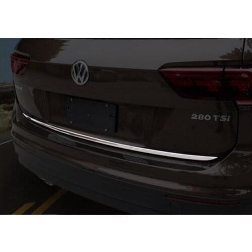 Stainless Steel CAR Rear Trunk Lid Cover Trim Fits For Vw Volkswagen Tiguan 2016 2017 2018