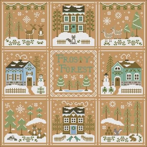 Cross stitch kits genuine long-staple cotton from Egypt with magazines Suite CCN - Winter Forest