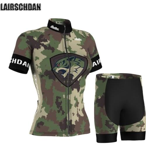 2021 new LairschDan ladies camouflage cycling wear kit mtb suit bicycle uniform cycling clothing outfit maillot cycliste femme