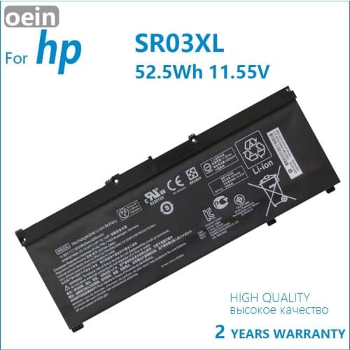 Oein Genuine SR03XL L08934-2B1 L08855-855 Laptop Battery For HP OMEN 15-CE,17-CB0052TX Pavilion Gaming 15-CX0096TX,CX0006NT