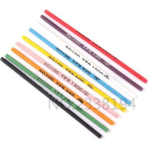 Taiwan YF fiber whetstone round strip precision grinding round stone bar length 100mm* diameter 3mm