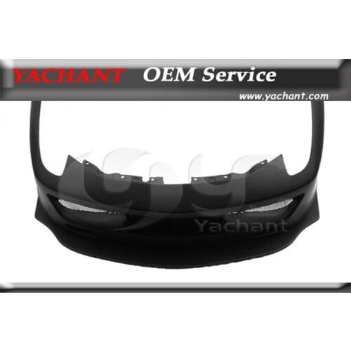 Car-Styling Carbon Fiber Front Bumper Fit For 2010-2014 F458 LB LP Style Front Bumper w/ FRP Front Lip & Matel 3 pcs Rods