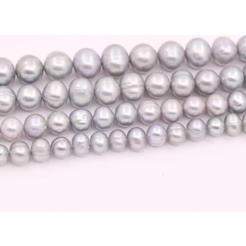 8mm-9mm Freshwater Freeform Pearl Loose Beads Choose Color 14" Long Strand