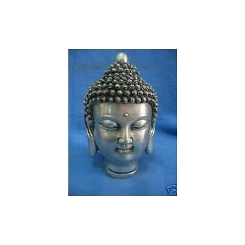 Tibet Silver Statue Tibet silver statue main Buddha by 100% copper tools wedding Decoration Brass Bronze AE1024