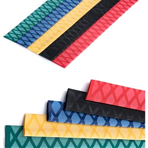 1meter 5 colors fishing rod racket anti-skid lightning protection handle jacket insulation pattern 30mm heat shrinkable tube DIY