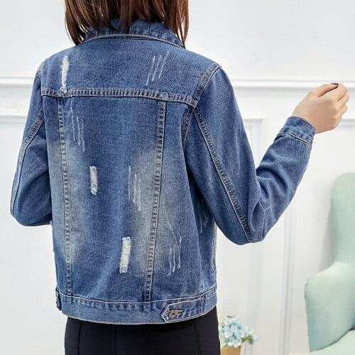 Versatile Short Denim Jacket For Women 2021 Spring New Korean Large Size Slim Worn Jacket For Women