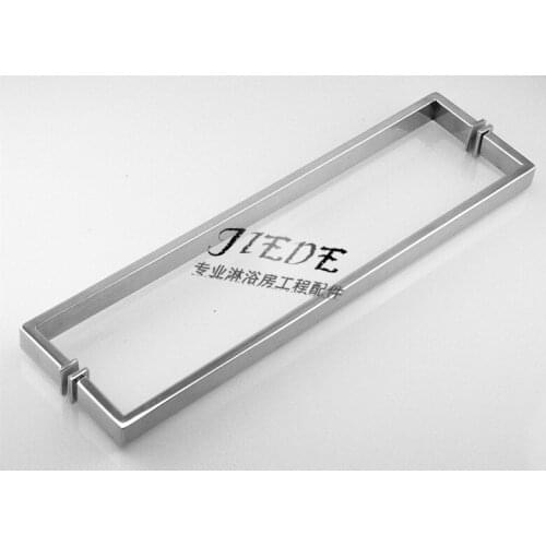 High-grade shower accessories glass door handle door handle 304 bathroom installed in hand 450 hole distance shipping