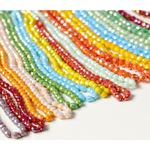 Fat pear imitation crystal beads ins cute earrings DIY jewelry accessories making beaded bracelet necklace material