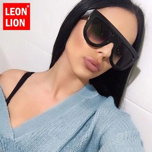 LEONLION Oversized Square Sunglasses Women Gradient Classic Women Sun Glasses For Women Big Box Personality Eyewear UV400