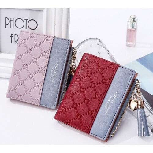 2020 Tassel Women Wallet Small Cute Wallet Women Short Leather Women Wallets Zipper Purses Portefeuille Female Purse Clutch