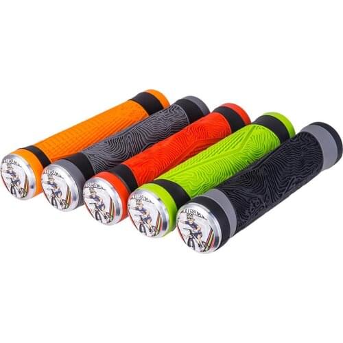 ZTTO Bicycle Silicone Grip Cover Double Pass Comfortable Shock Absorbing Bike Handlebar Grips Cover Cycling Bicycle Part 13*3CM