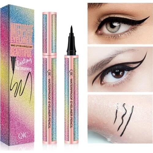 1Pc New Black Liquid Eyeliner Shiny Pencil Long Lasting Eye Liner Waterproof Glitter Pen Quick-dry Beauty Makeup Eye Marker Tool