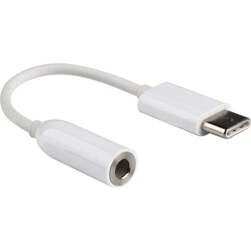 2Pcs USB Type C To 3.5mm Headset/Earphone Jack Cable Adapter Type C Male Port to 3.5 mm Stereo Audio Headset