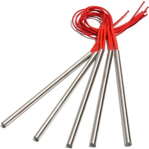 5PCS 10mm 320~360mm 201SUS Cylindrical Cartridge Heater 800W/850W/860W/870W/900W Electric Heating Tube Element
