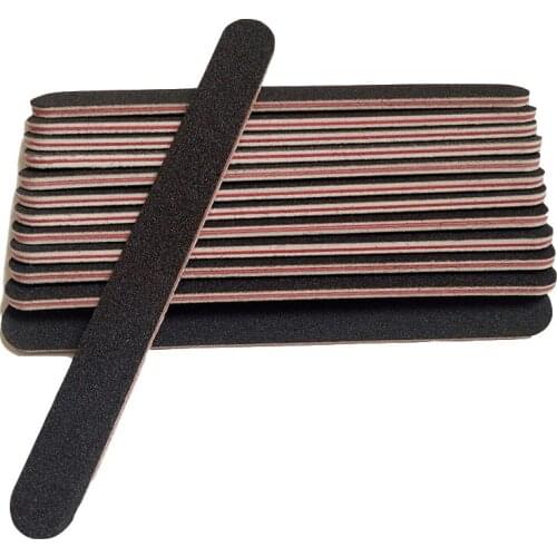 50pcs/set black sandpaper with RED heart nail file 180/240 Professional Art Nail File Grit For Manicure Natural Nails