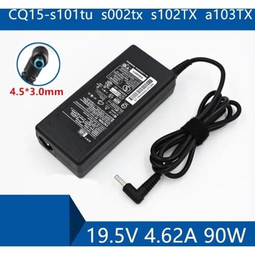 Laptop AC Adapter DC Charger Connector Port Cable For HP CQ15-s101tu s002tx s102TX a103TX 19V 4.62A 90W