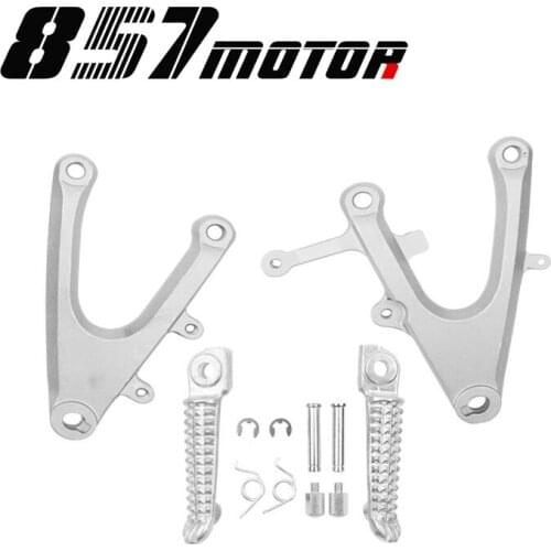 For YAMAHA YZF-R1 YZFR1 YZF R1 2004 2005 2006 Motorcycle Accessories Footrests Front Foot Pegs Pedals Rest Footpegs Bracket
