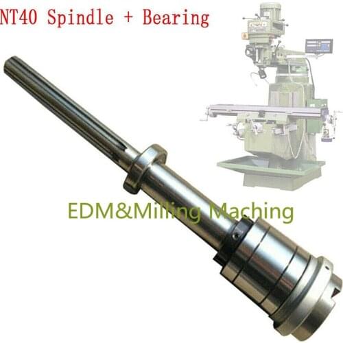 1Set High Quality Bridgeport Mill Part Milling Machine NT40 Spindle + Bearings Assembly CNC X6330 DURABLE New