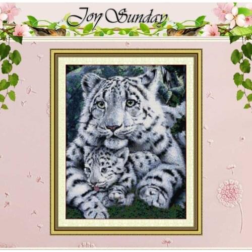 Tiger Care Painting Counted Cross Stitch 11CT 14CT Cross Stitch animals Cross Stitch Kits for Embroidery Home Decor Needlework