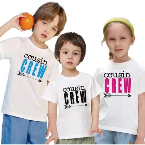 Sibling Matching Outfits Cousin Crew Big Brother Little Sister Clothes Boys Girl T Shirts For Children Kids Newborn Baby Body
