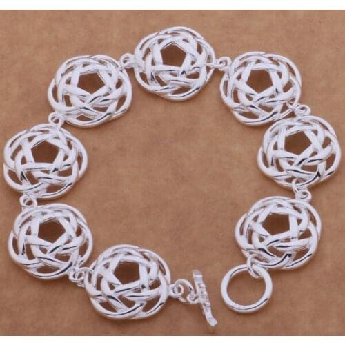 Beautiful fashion 925 sterling silver charm Bracelet Gorgeous jewelry FOOT BAG to /aziajqpa clualdba AH101