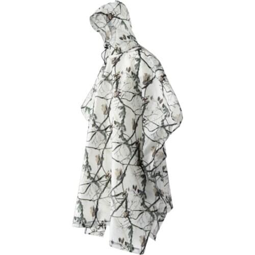 3 in 1 Multifunctional Raincoat Backpack Rain Cover Hiking Cycling Poncho Waterproof Tent Camping Shade Tent Picnic Mat