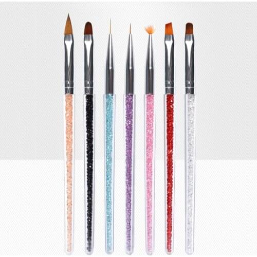 Nail Brush Set Dotting Painting Dotting Painting Gel Polish Brushes Tools Nail Art Brush For Nail Liner Painting 7 pieces