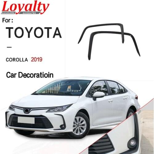 Loyalty for Toyota Corolla 2019 ABS Carbon Fiber Front Fog Lamp Shade Taillight Trim Cover Car Styling Auto Accessories