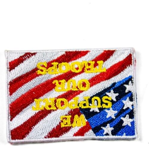 Flag of the United States Letter Patches Embroidery Applique for Cloth Accessories children Clothing T- shirt Badge Stickers