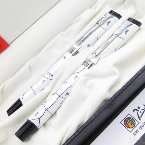 Picasso Valori Milk Fountain Pen + Roller Pen Set | Picasso Pen | İsme Special Pen