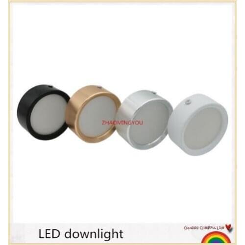YOU Surface Mounted LED downlight 3W 5W 7W 9W 12W Ultra Thin Driverless cob led spot lights 220V Ceiling Fixtures Lighting