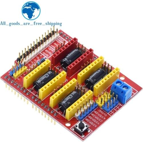 TZT New cnc shield v3 engraving machine / 3D Printer / A4988 driver expansion board for Arduino