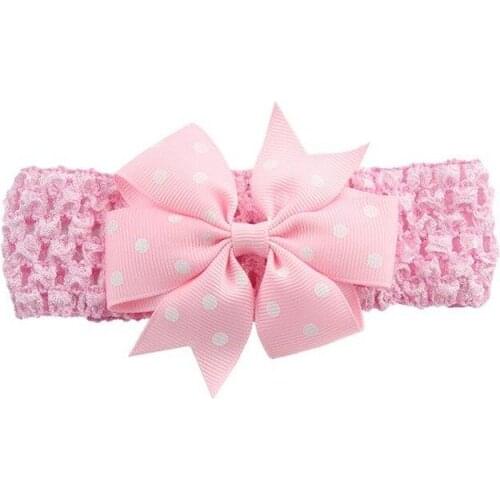 Baby Headband Children Dot Dovetail Bow Wide Hair Head Band Headdress Accessories Baby Newborn Headband Headwear Headwrap