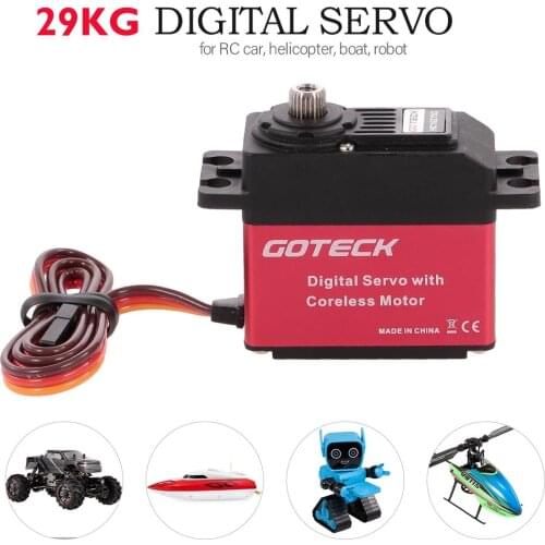 HC1627SG RC Waterproof Servo Metal Gear High Torque 29KG Digital with Coreless Motor for RC Car Helicopter Boat Robot