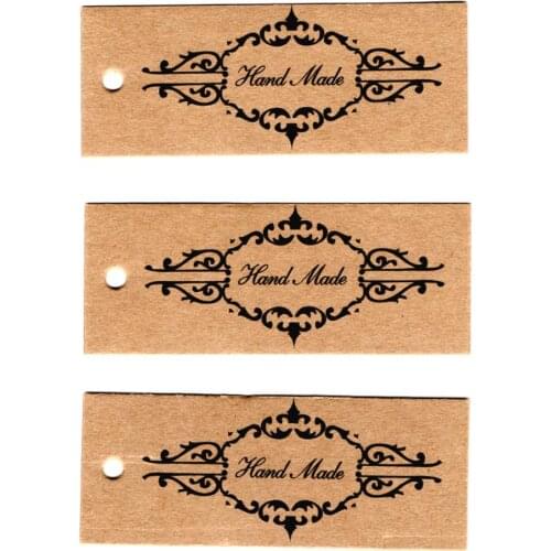 ZERZEEMOOY wholesale DIY ZAKKA homemade Kraft paper tags bookmark mood message card 100pcs/lot 69x28x0.3mm
