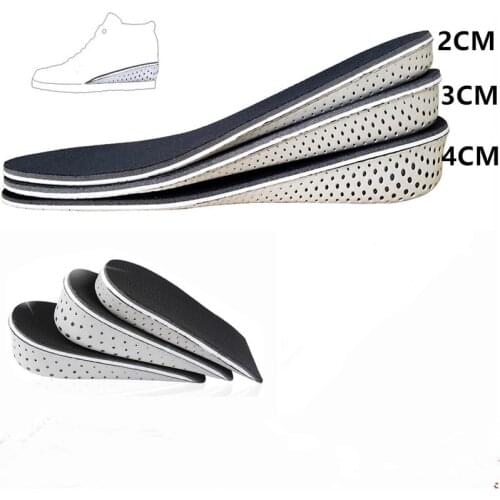 1 Pair Unisex Height Increase Insoles Breathable Half Full Invisible Taller Insert Memory Foam Pad Cushion Insoles For Shoes