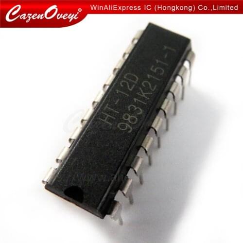 10pcs/lot = 5pairs ( 5pcs HT12D +5pcs HT12E ) HT-12D+HT-12E DIP-18 In Stock