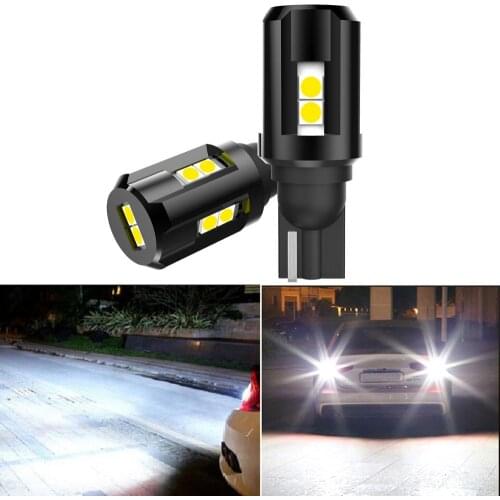 2x For VW BMW Audi Ford 2000LM W16W LED T15 T16 Canbus No OBC Error LED Car Reverse Backup Light Bulbs Xenon White LED 3030 SMD