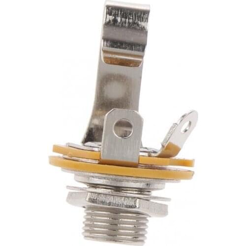 2pcs Silver Single Track Guitar Socket Output Jack for Electric Guitar/Bass Part