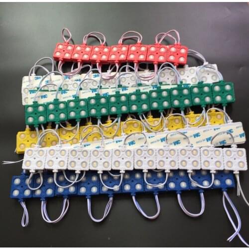40pcs New LED Module 5730 4led with convex Lens Waterproof IP65 Cold White LED Sign Light module