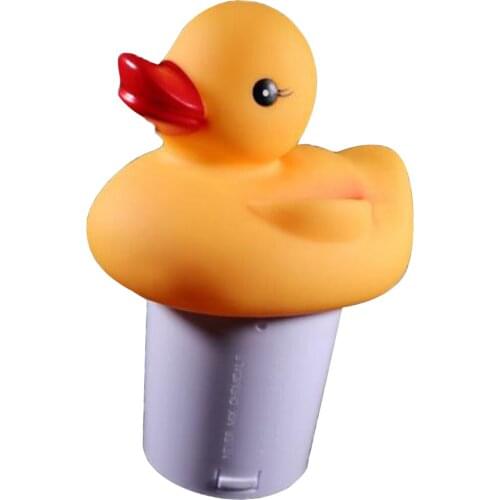 Swimming Pool Accessories Large Capacity Chemical Dispenser Duck Style Strong Floating Pool Chemical Dispenser Toys 27x14cm