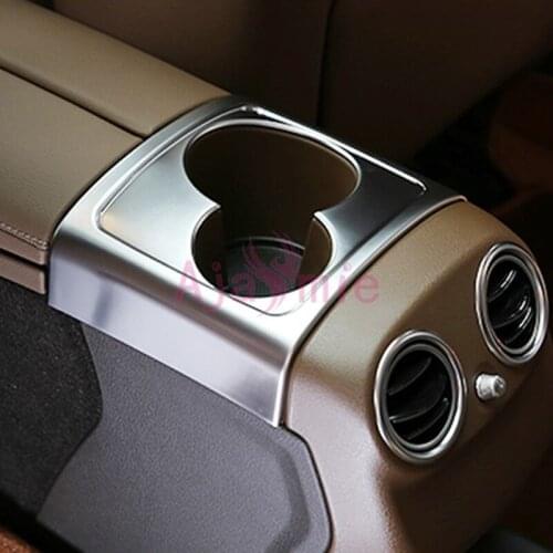 Accessories Fit For Mercedes Benz 2016 2017 E Class W213 E200 E300 E320 Seat Water Cup Holder Overlay Trim Chrome Car Styling